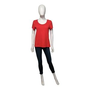 Sanctuary Crewneck Tomato Red Tee, S